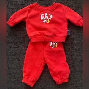 Baby Gap Mickey Track Suit | 0-3M